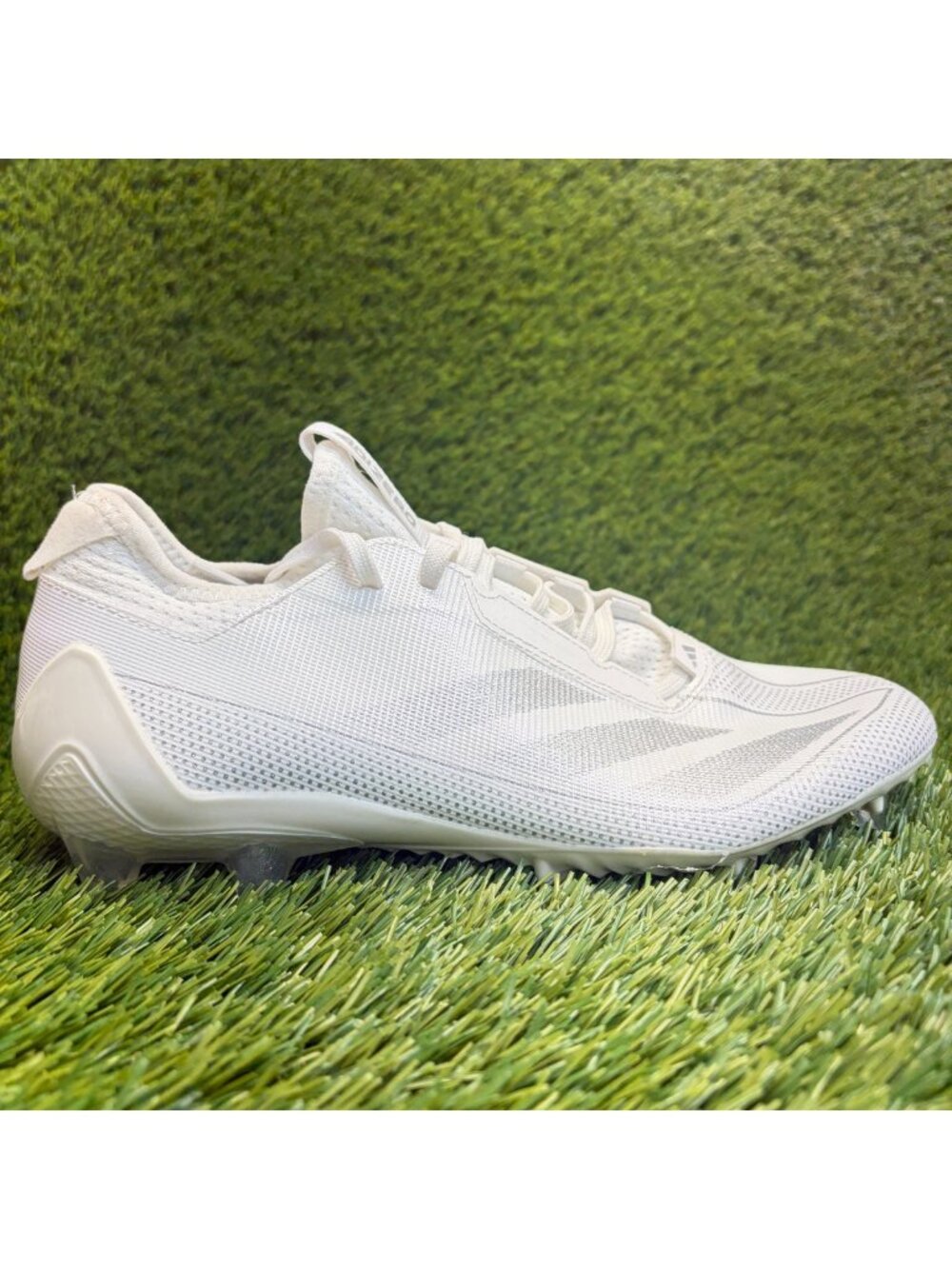 Adidas Adizero Electric.1 Mens Size 9 White Silver Running Football Cleats
